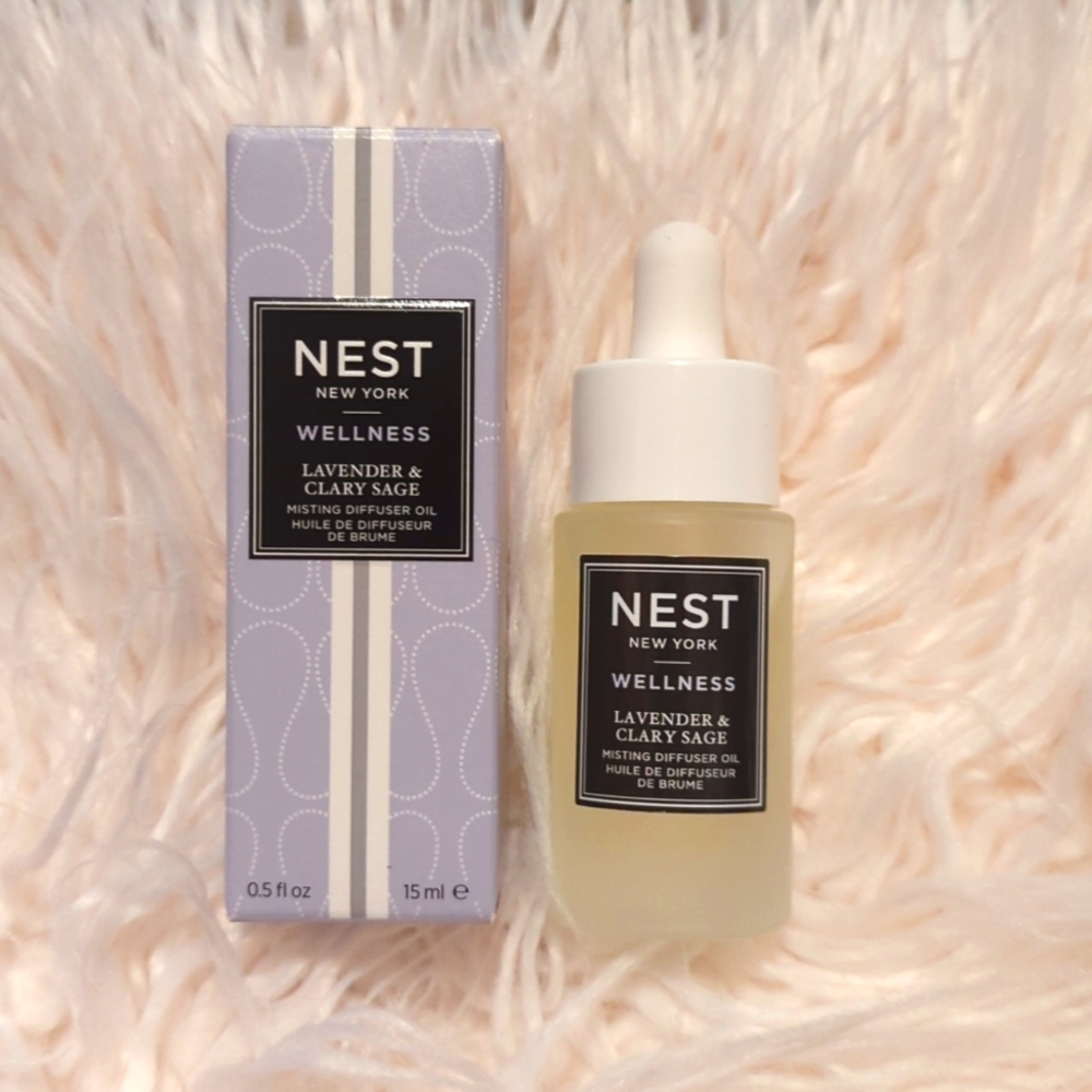 NEST NEW YORK WELLNESS Lavender & Clary Sage Misting diffuser oil 0.5 fl oz.